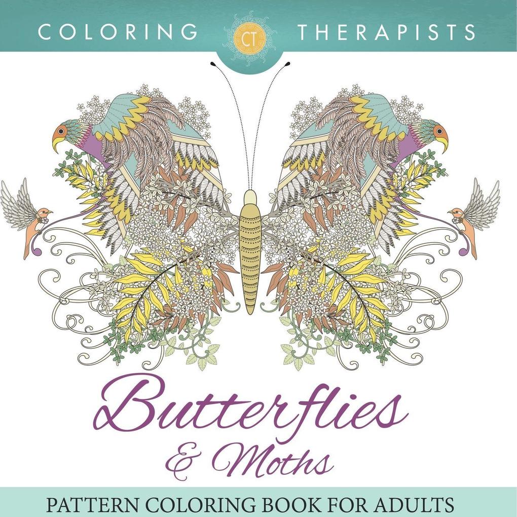 Butterflies & Moths Pattern Coloring Book For Adults