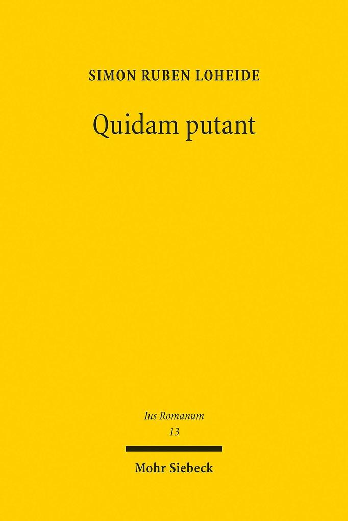 Quidam putant