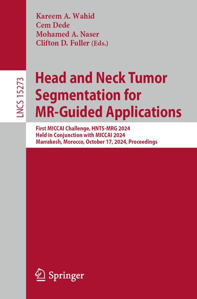 Head and Neck Tumor Segmentation for MR-Guided Applications