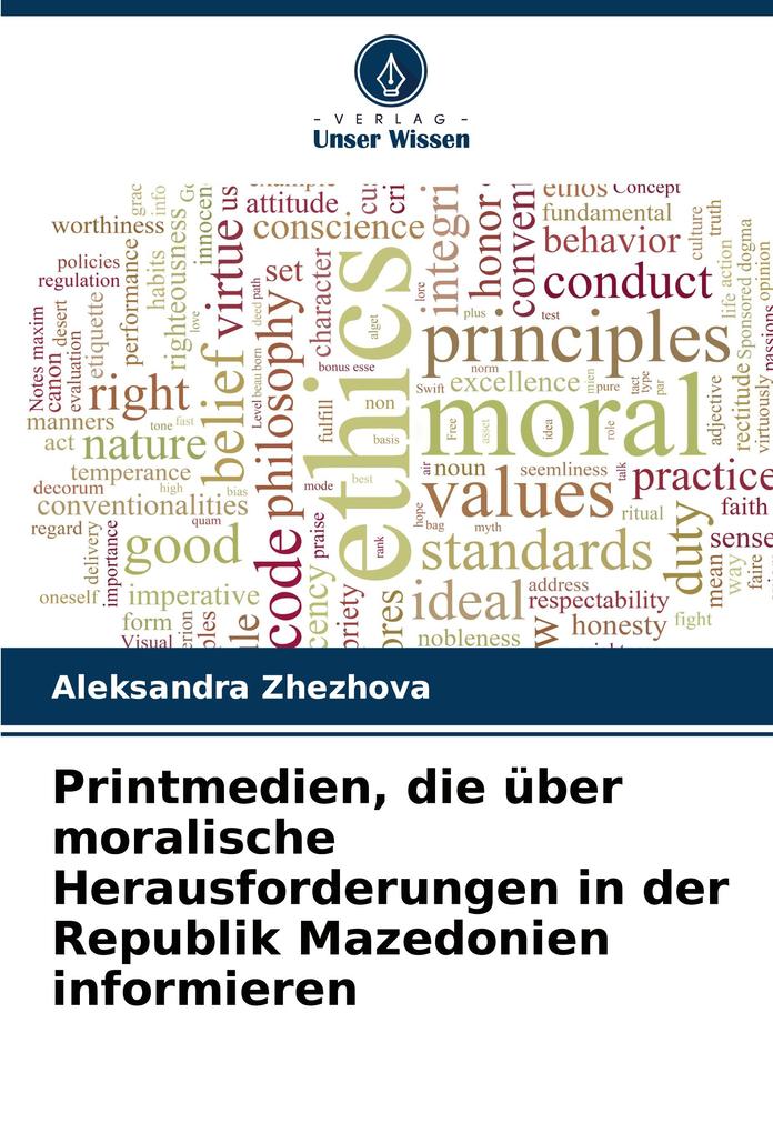 Printmedien die über moralische Herausforderungen in der Republik Mazedonien informieren