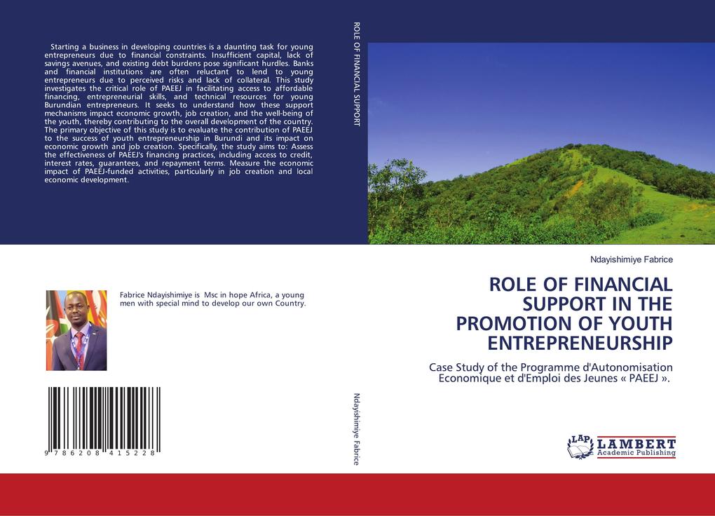 ROLE OF FINANCIAL SUPPORT IN THE PROMOTION OF YOUTH ENTREPRENEURSHIP