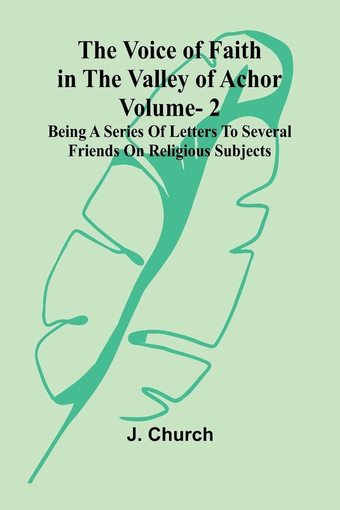 The Voice of Faith in the Valley of Achor