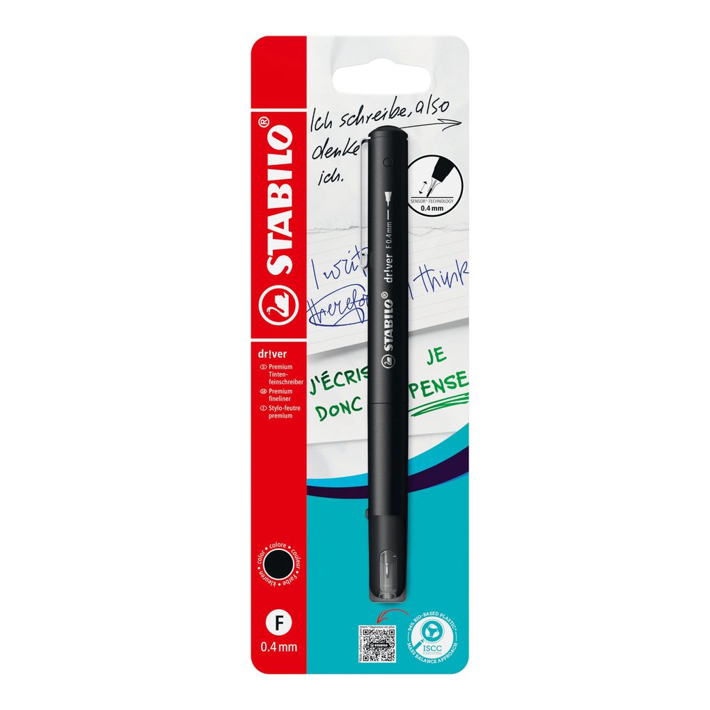 STABILO Premium-Fineliner dr!ver Einzelstift schwarz