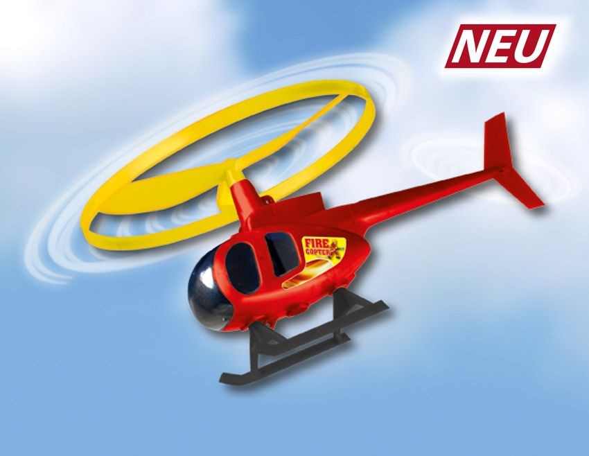 Paul Günther 1678 - FIRE COPTER Hubschrauber Propeller-Flugspiel 125cm