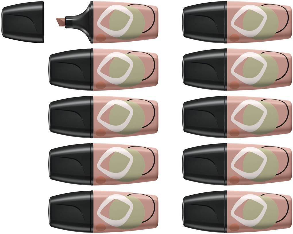 STABILO Textmarker BOSS MINI Naturevibes 10er Set umbra