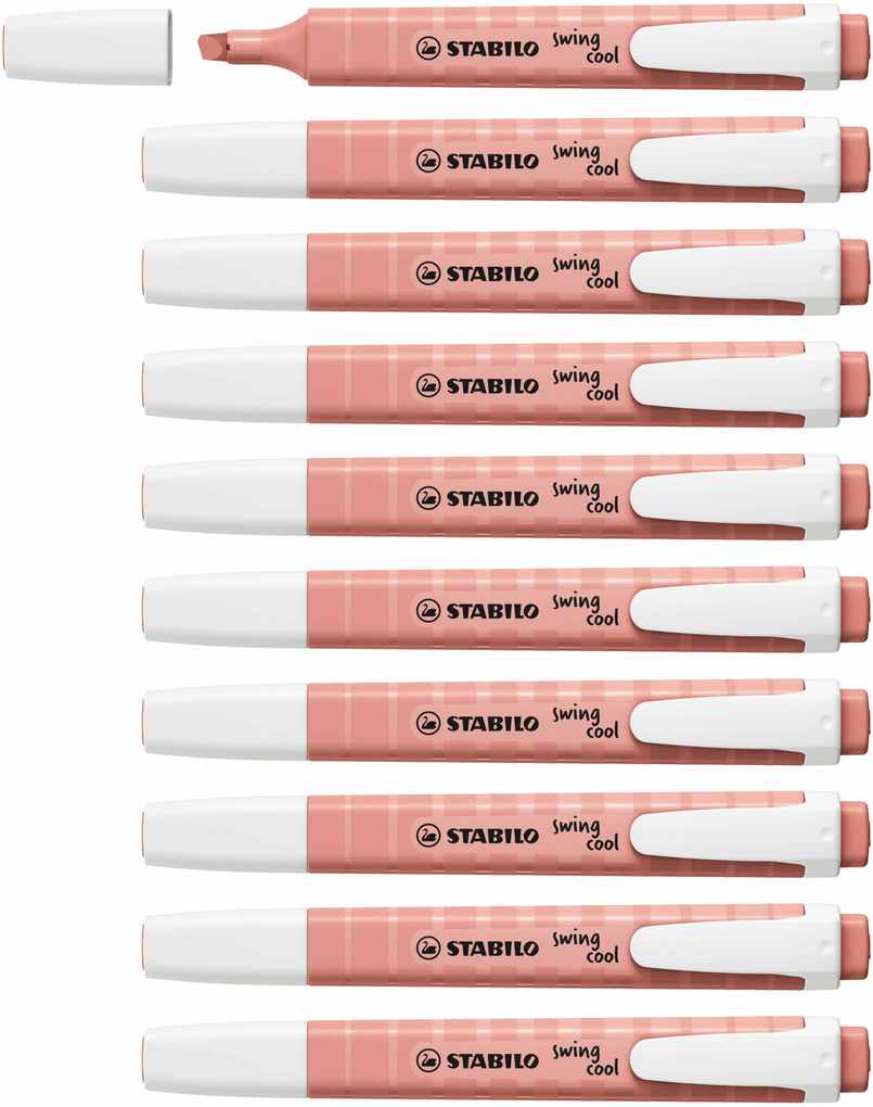 STABILO Textmarker swing cool NatureCOLORS 10er Set siena
