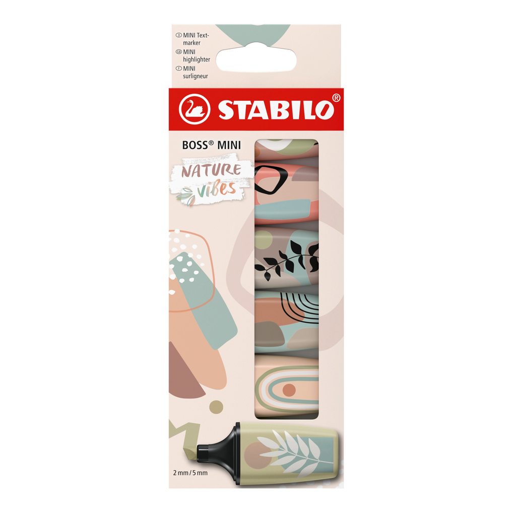 Textmarker STABILO BOSS Naturevibes sortiert 6 Stück