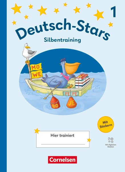 Deutsch-Stars 1. Schuljahr - Lesetraining Ausgabe 2025 - Silbentraining - Übungsheft
