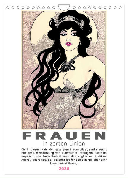 Frauen in zarten Linien (Wandkalender 2026 DIN A4 hoch) CALVENDO Monatskalender