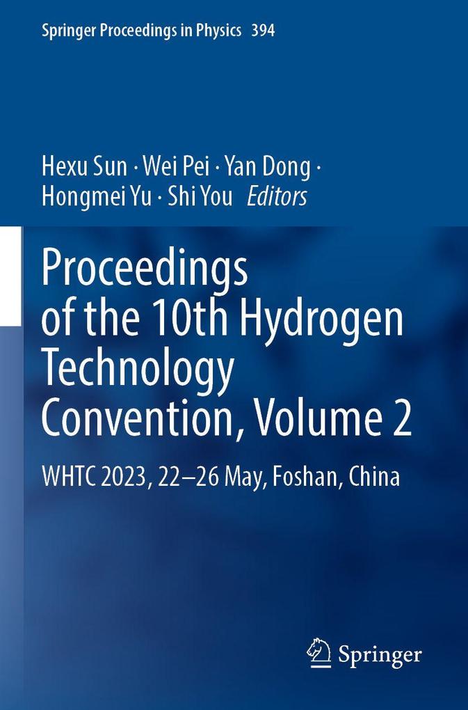 Proceedings of the 10th Hydrogen Technology Convention Volume 2