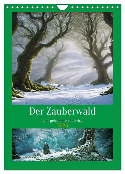 Der Zauberwald Eine geheimnisvolle Reise (Wandkalender 2026 DIN A4 hoch) CALVENDO Monatskalender