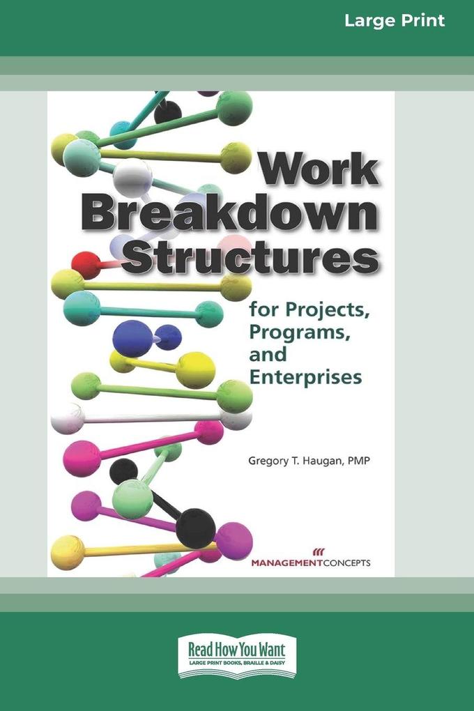 Work Breakdown Structures for Projects Programs and Enterprises (16pt Large Print Edition)