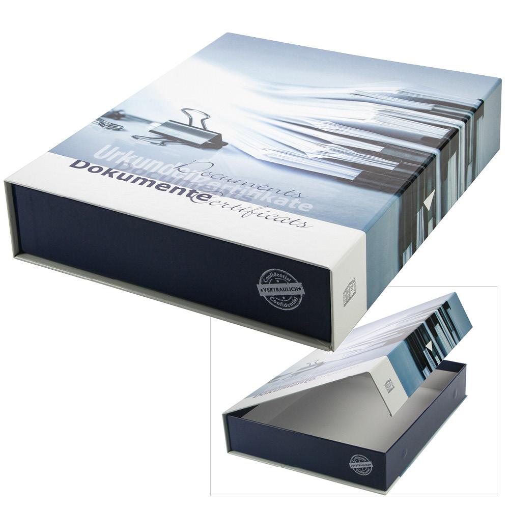 Dokumentenbox für Dokumente und Urkunden