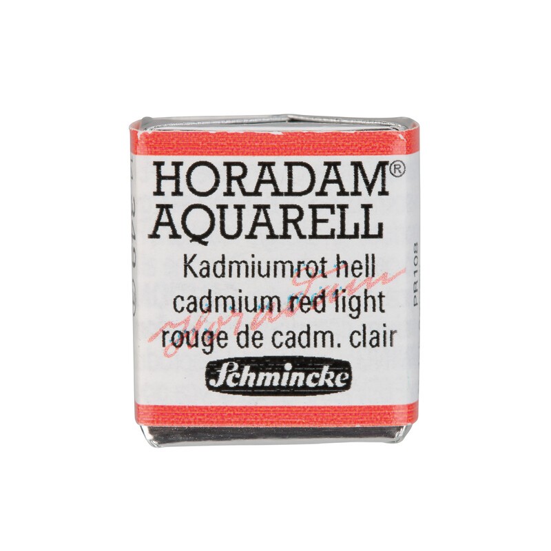 Schmincke Horadam Aquarell 1/2 Näpfchen Kadmiumrot hell