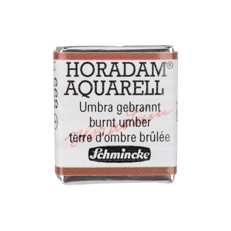 Schmincke Horadam Aquarell 1/2 Näpfchen Umbra gebrannt