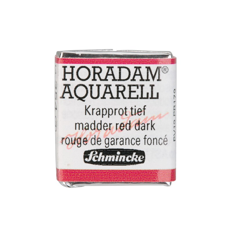 Schmincke Horadam Aquarell 1/2 Näpfchen Krapprot tief
