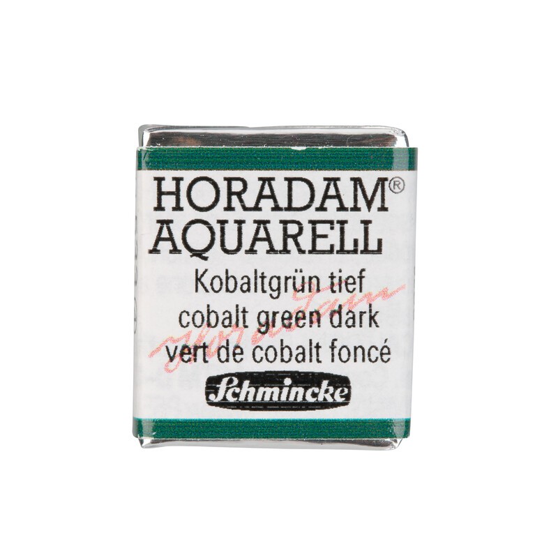 Schmincke Horadam Aquarell 1/2 Näpfchen Kobaltgrün tief