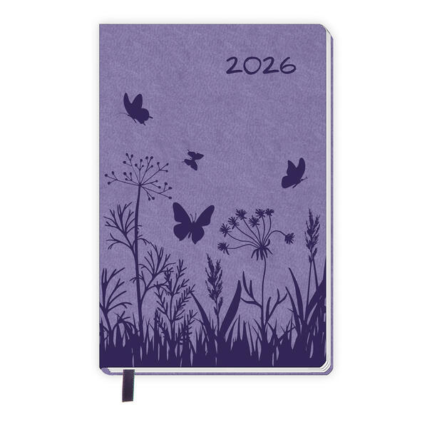 Trötsch Taschenkalender A7 Soft Touch Blumen 2026