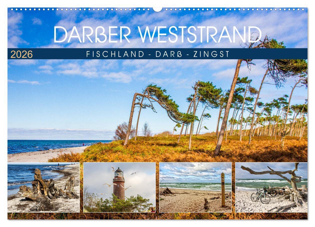Darßer Weststrand - Fischland Darß Zingst (Wandkalender 2026 DIN A2 quer) CALVENDO Monatskalender