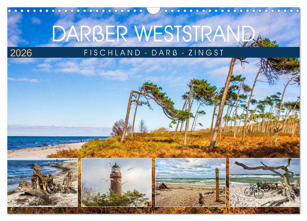 Darßer Weststrand - Fischland Darß Zingst (Wandkalender 2026 DIN A3 quer) CALVENDO Monatskalender