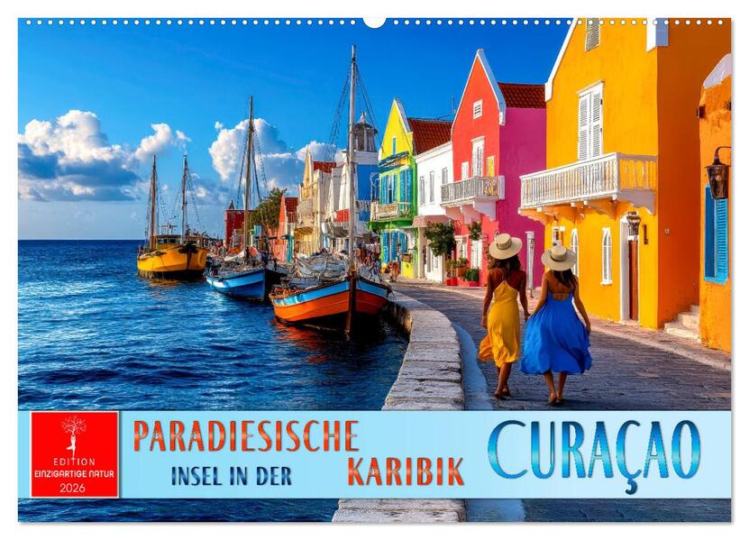 Curaçao - paradiesische Insel in der Karibik (Wandkalender 2026 DIN A2 quer) CALVENDO Monatskalender