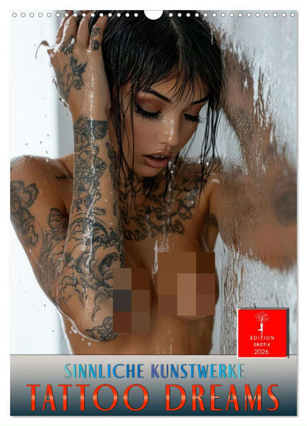 Tattoo Dreams - Sinnliche Kunstwerke (Wandkalender 2026 DIN A3 hoch) CALVENDO Monatskalender