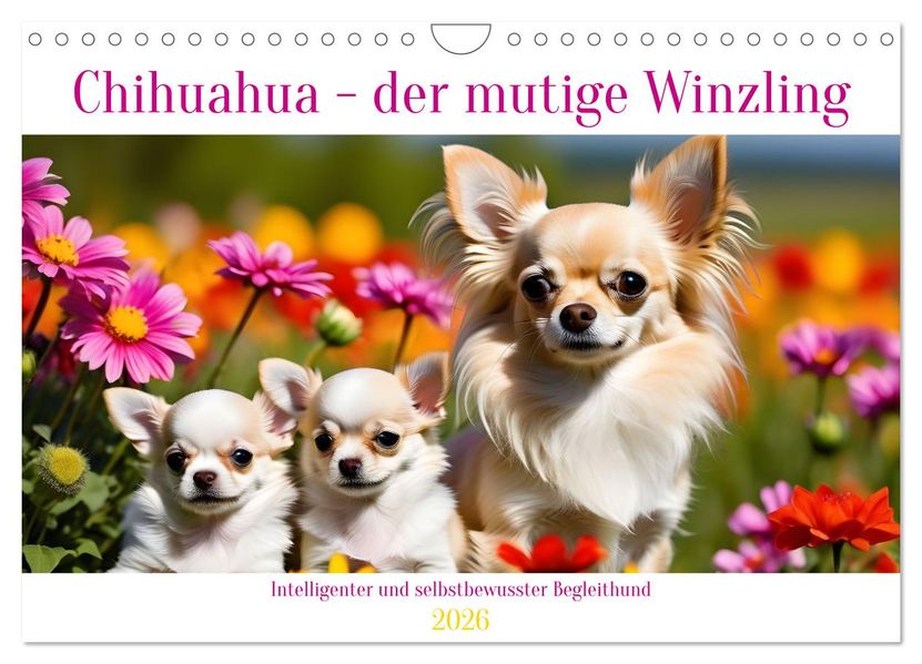 Chihuahua - der mutige Winzling (Wandkalender 2026 DIN A4 quer) CALVENDO Monatskalender