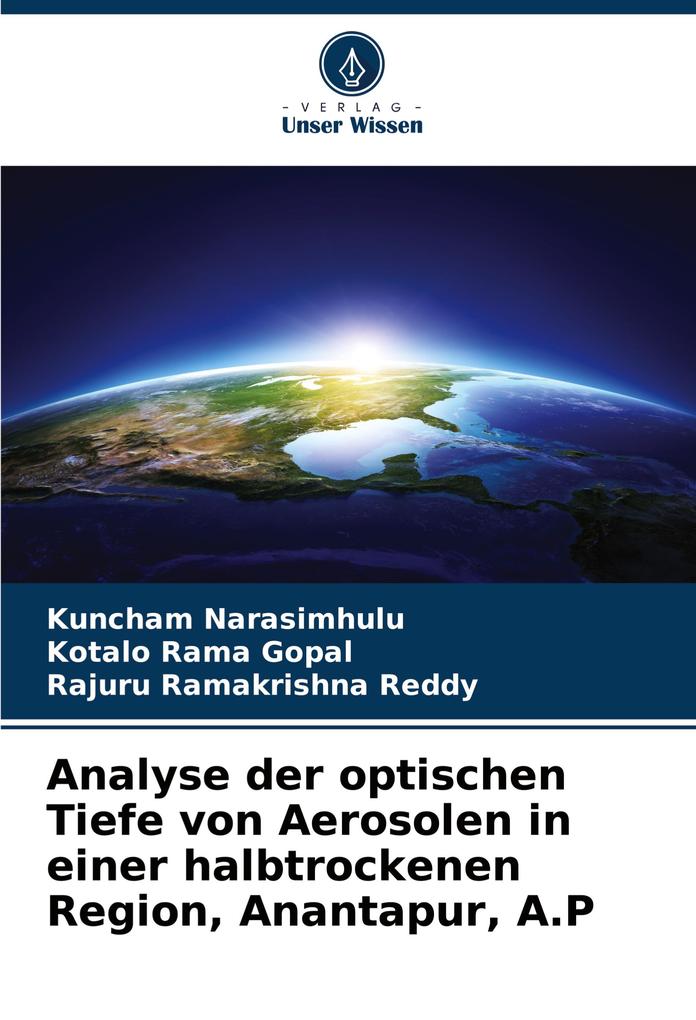 Analyse der optischen Tiefe von Aerosolen in einer halbtrockenen Region Anantapur A.P