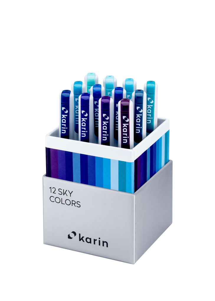 KARIN Marker Realbrush PRO Sky Colors 12er Pinsel Set