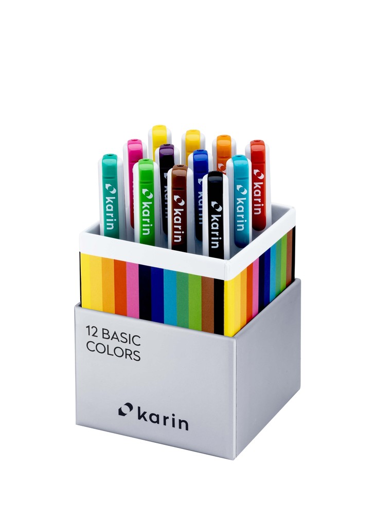 KARIN Marker Realbrush PRO Basic Colors 12er Pinsel Set