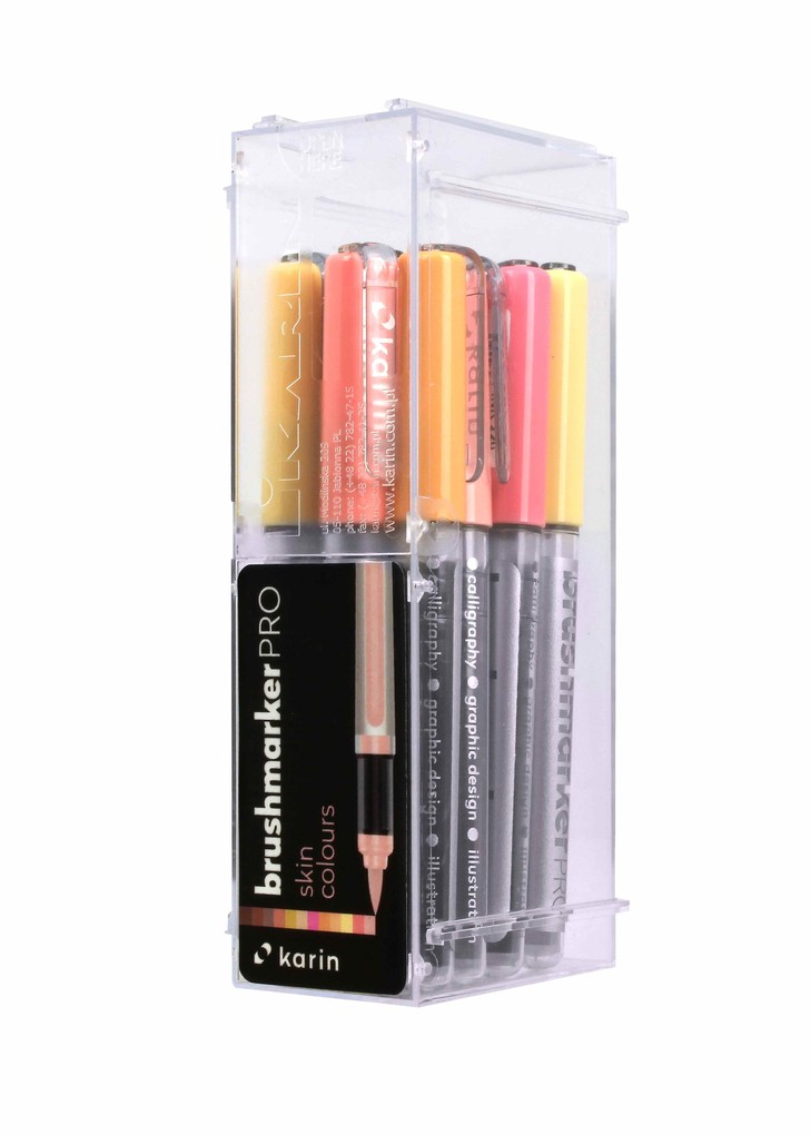 KARIN Marker Brushmarker PRO Skin Colours 12 Farben