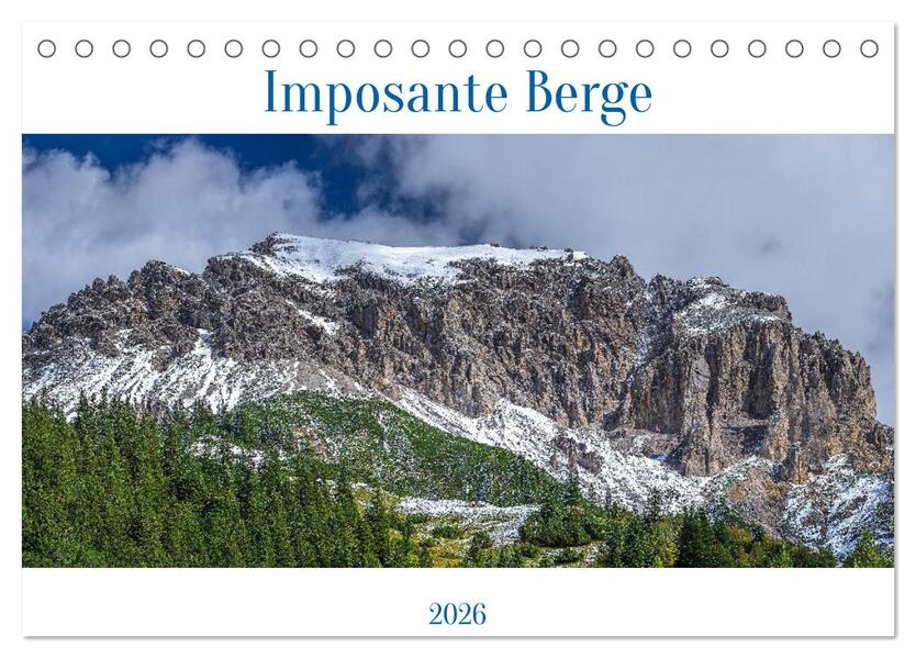 Imposante Berge (Tischkalender 2026 DIN A5 quer) CALVENDO Monatskalender