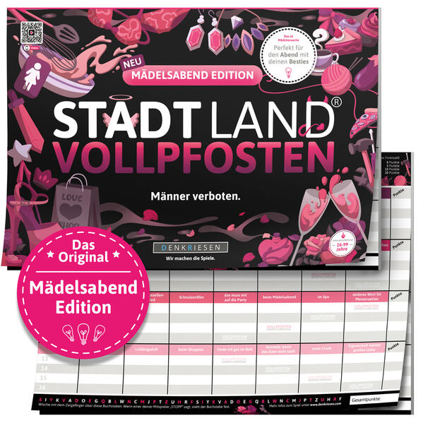 DENKRIESEN - STADT LAND VOLLPFOSTEN® - MÄDELSABEND EDITION 'Männer verboten.' - A4