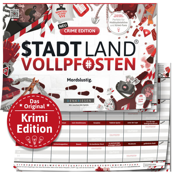 DENKRIESEN - STADT LAND VOLLPFOSTEN® - CRIME EDITION 'Mordslustig.' - A4