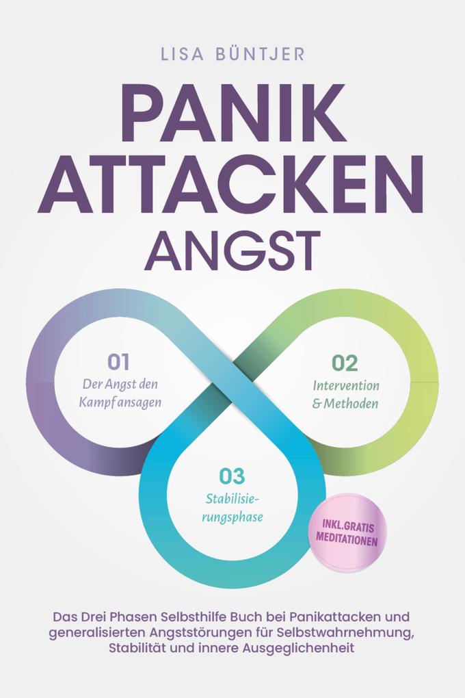 Panikattacken Angst: Das Drei Phasen Selbsthilfe Buch bei Panikattacken und generalisierten Angststörungen für mehr Skalierung Selbstwahrnehmung und Stabilität - inkl. Meditationsaudio und Rezepten