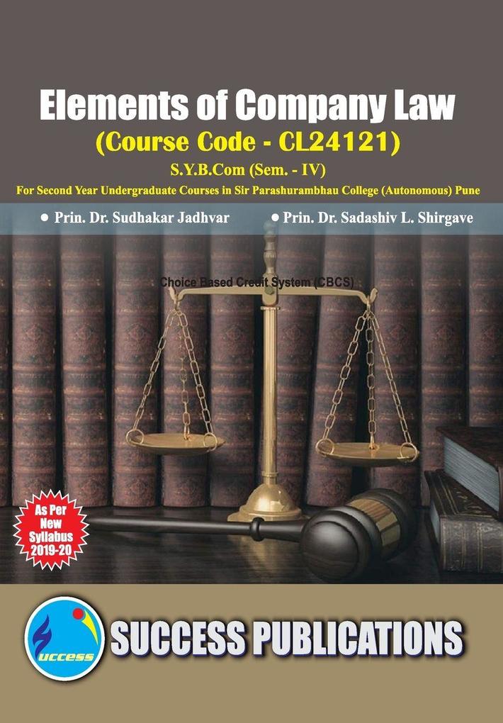 Elements of Company Law(S.Y.B.ComS.P. CollegeSem.-IV)
