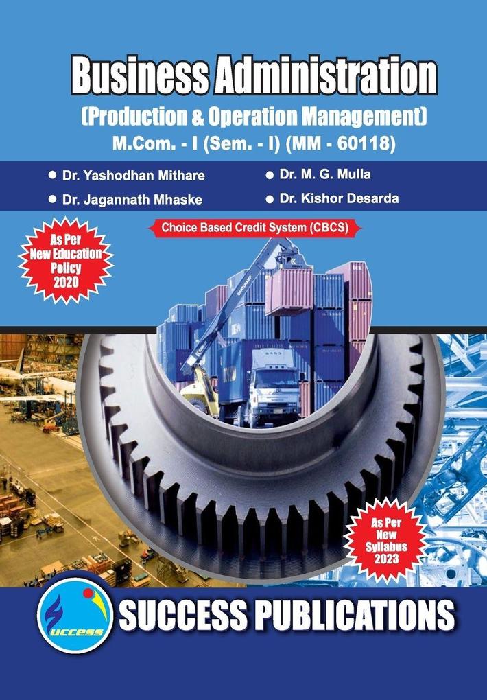 Production and Operation ManagementFirst Year M.ComSem-I-English