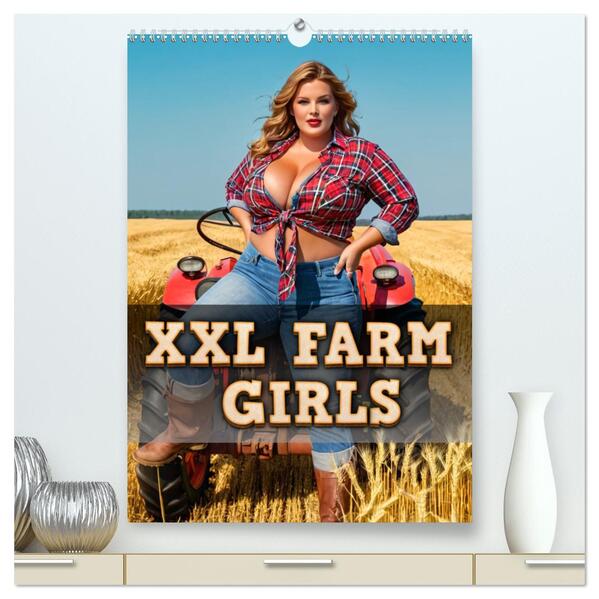 XXL Farm Girls (hochwertiger Premium Wandkalender 2026 DIN A2 hoch) Kunstdruck in Hochglanz