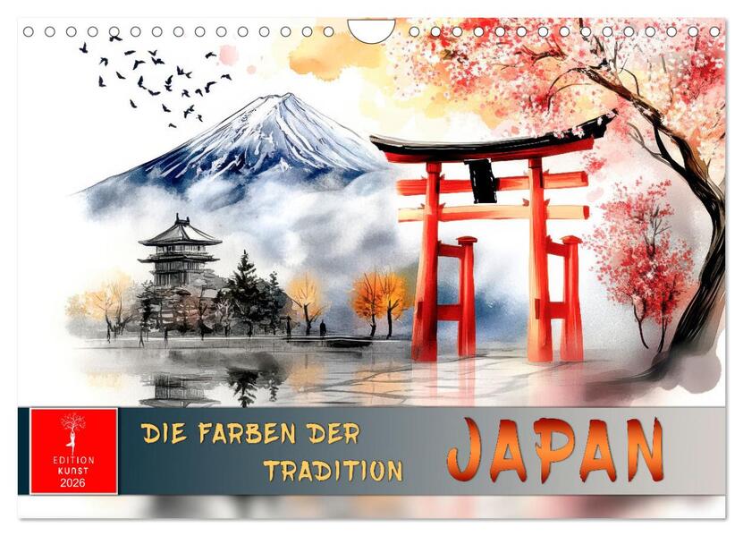 Japan - die Farben der Tradition (Wandkalender 2026 DIN A4 quer) CALVENDO Monatskalender