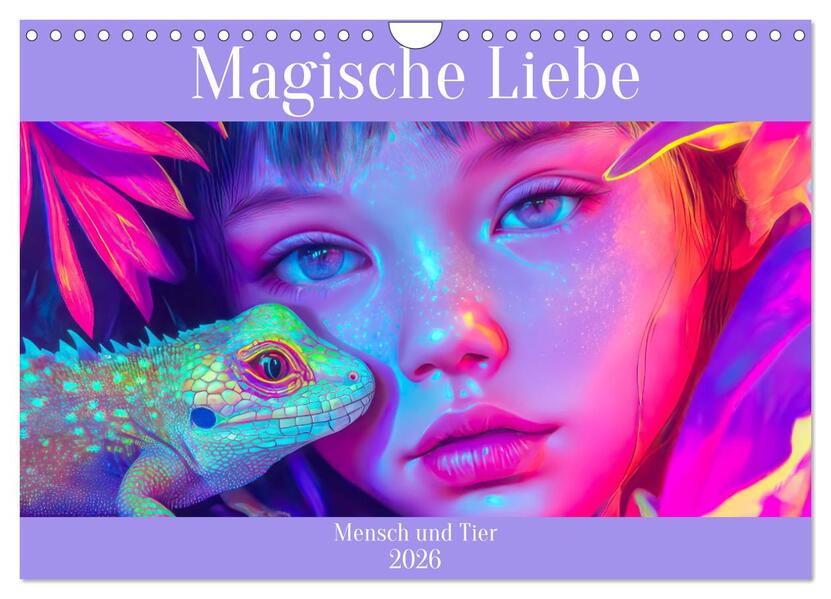 Magische Liebe - Mensch und Tier (Wandkalender 2026 DIN A4 quer) CALVENDO Monatskalender
