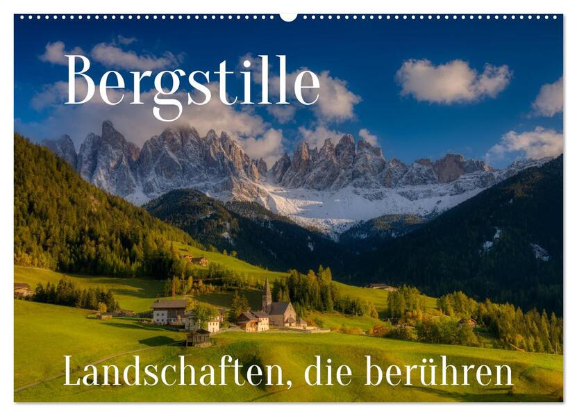Bergstille - Landschaften die berühren (Wandkalender 2026 DIN A2 quer) CALVENDO Monatskalender