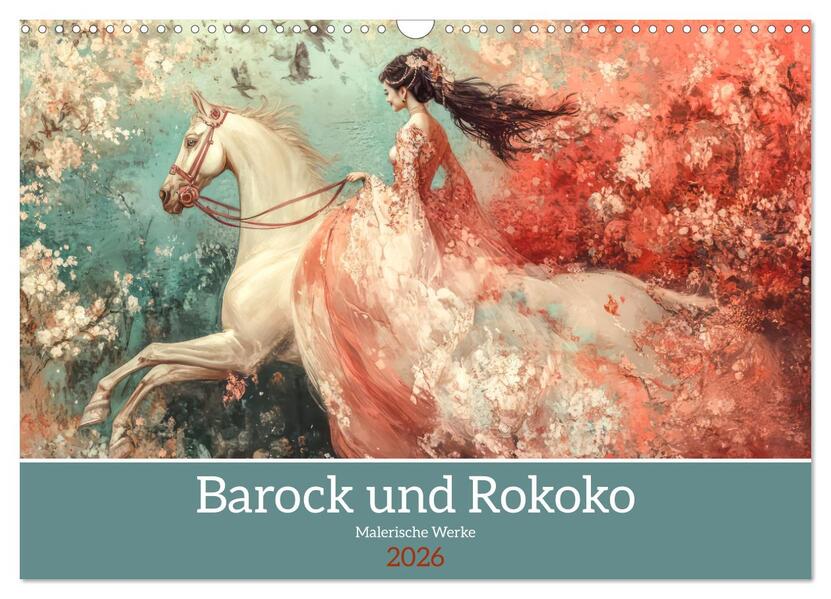 Barock und Rokoko - Malerische Werke (Wandkalender 2026 DIN A3 quer) CALVENDO Monatskalender