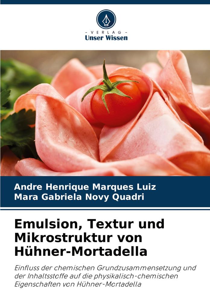 Emulsion Textur und Mikrostruktur von Hühner-Mortadella