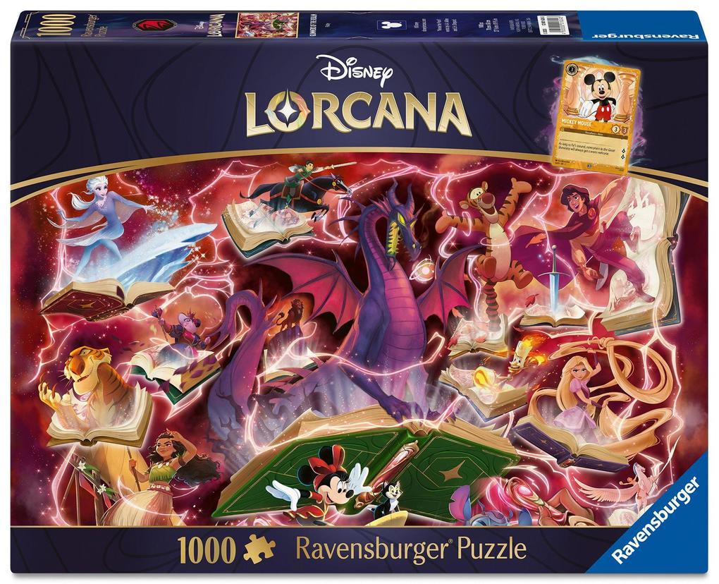Erwachsenenpuzzle 1000 Teile - Disney Lorcana - Glimmers of the Realm: Ruby