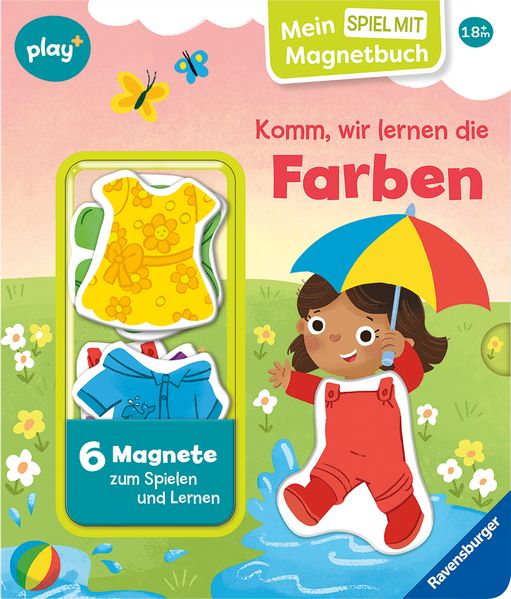 play+ Livre magnétique Mon jeu avec: Viens, nous allons apprendre les couleurs