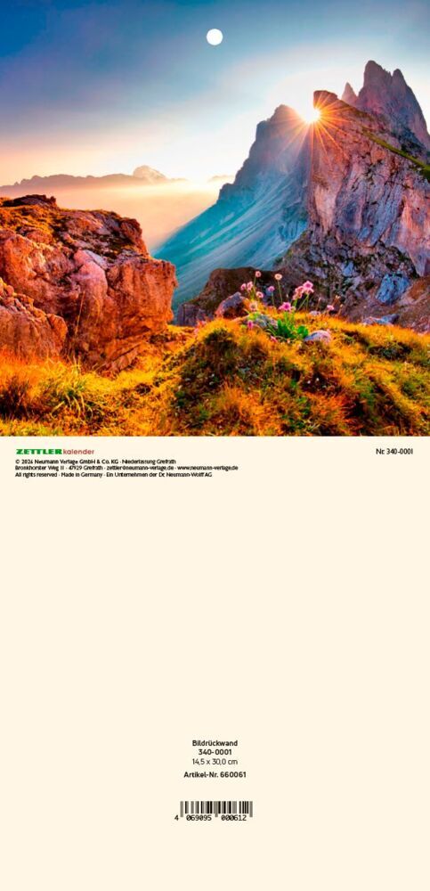 ZETTLER Bildrückwände für Typ 301 und 302 Landschaft sortiert