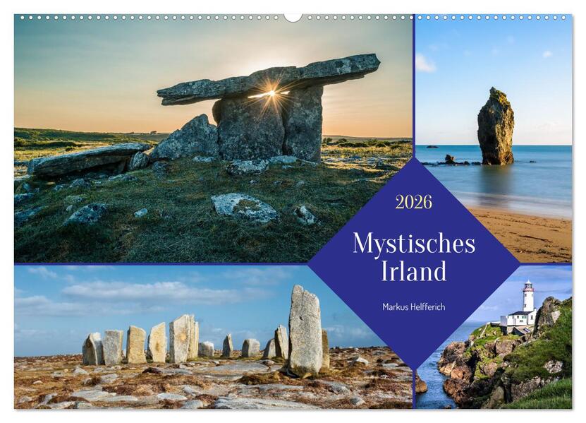 Mystisches Irland (Wandkalender 2026 DIN A2 quer) CALVENDO Monatskalender