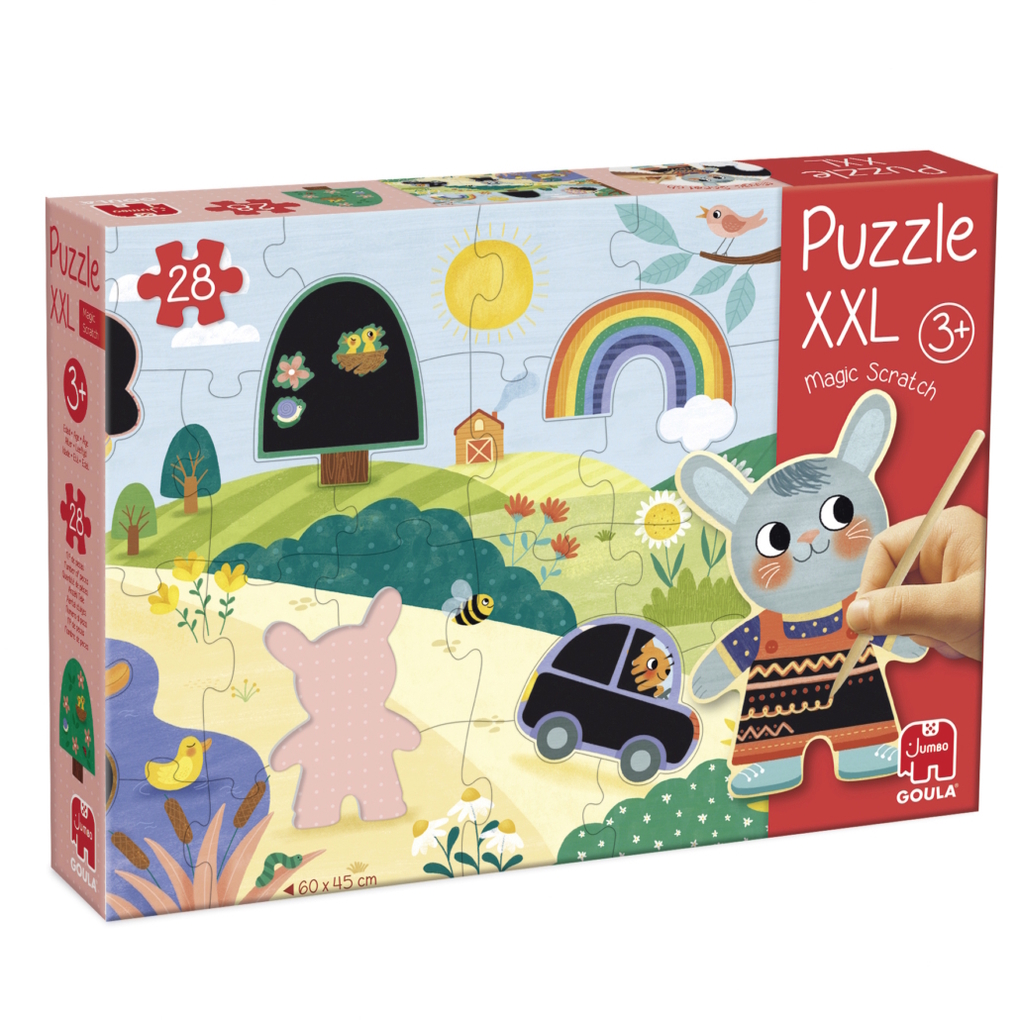 GOULA - XXL-Zauber-Kratz-Puzzle - 28 Teile