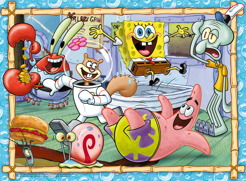Kinderpuzzle 200 XXL Teile - Spongebob - Neue Abenteuer in Bikini Bottom
