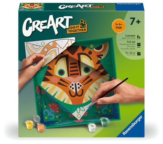 CreArt Malen nach Zahlen Do it together - Tiger